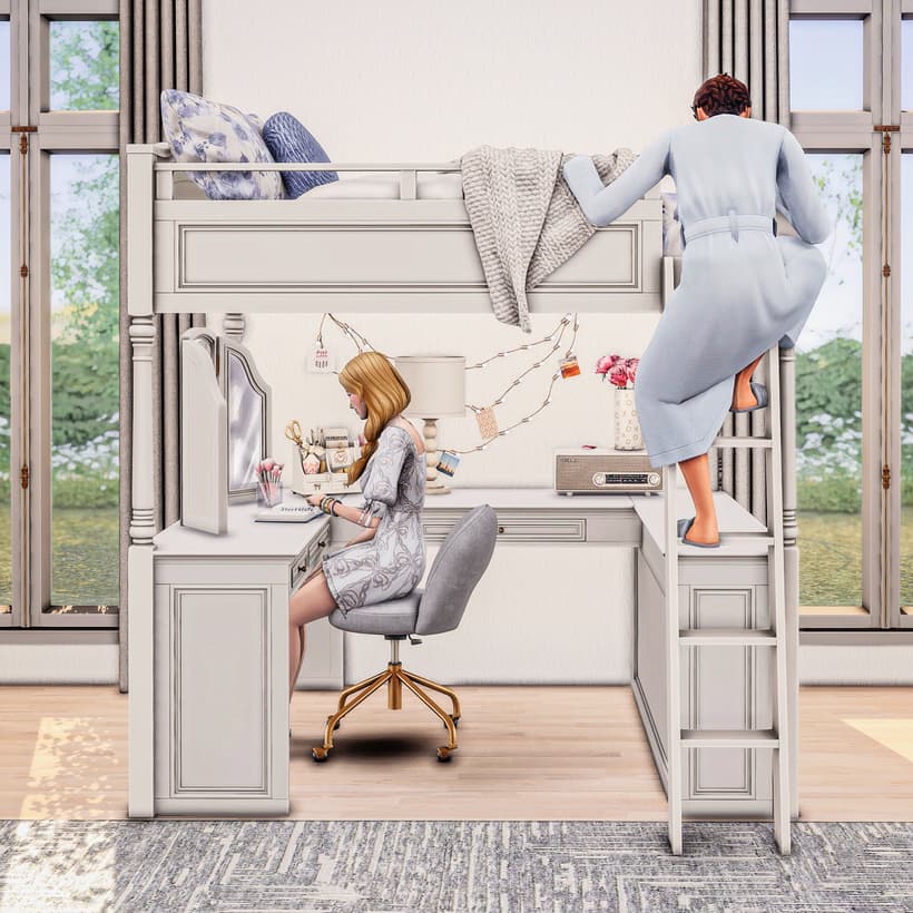 Галерея мода Набор мебели Stylish Bunk Bed #1